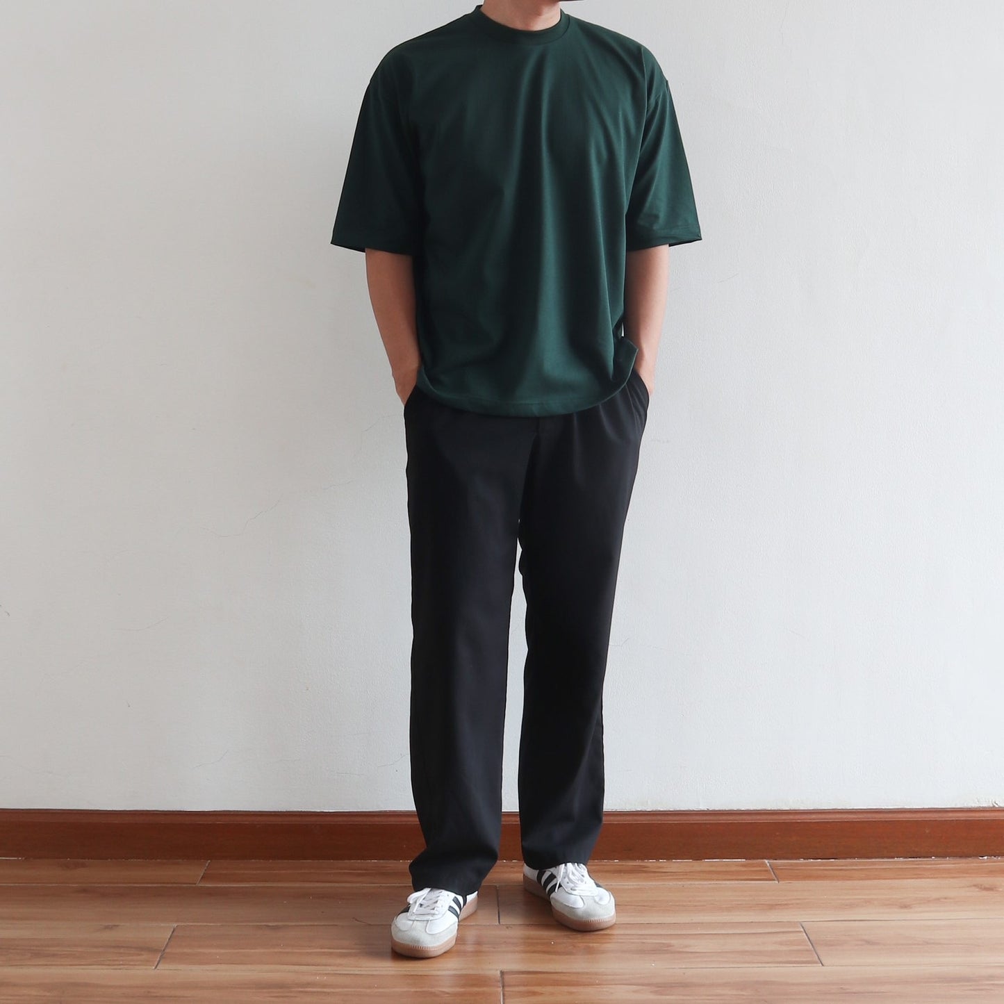 BOX TEE IN FOREST GREEN