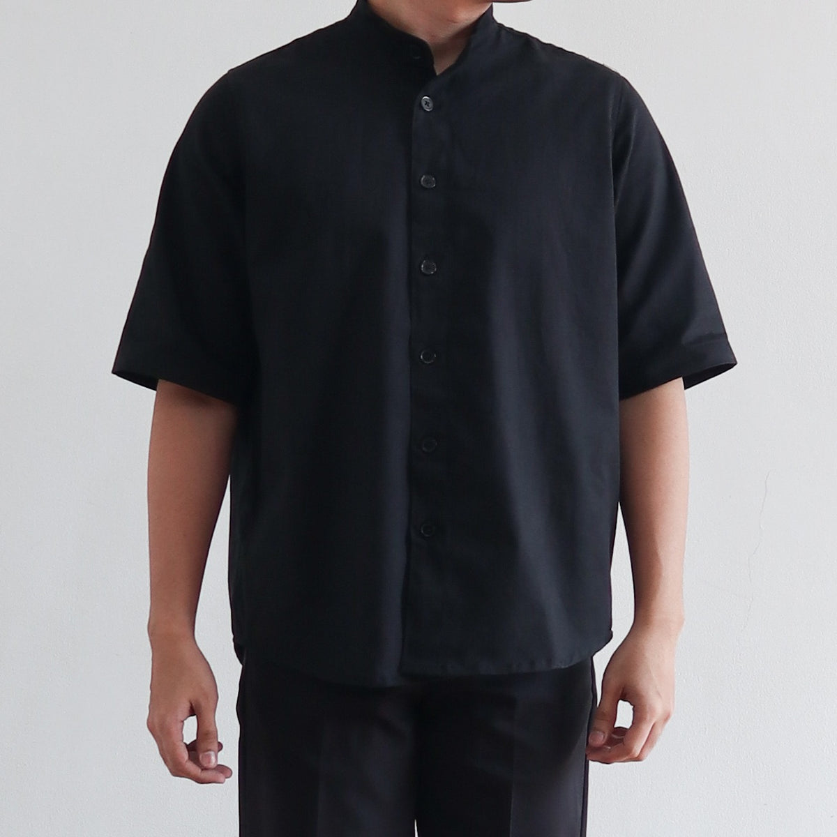 Mandarin collar polo online