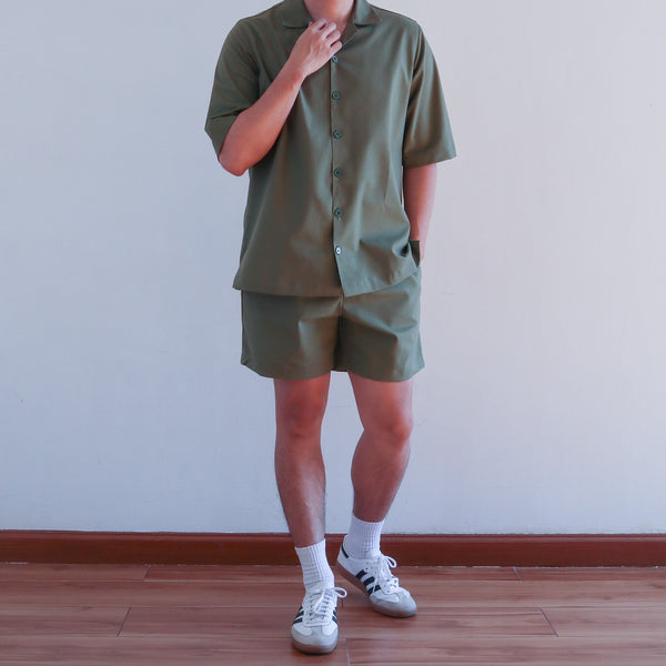 CUBAN CO-ORDS IN OLIVE GREEN