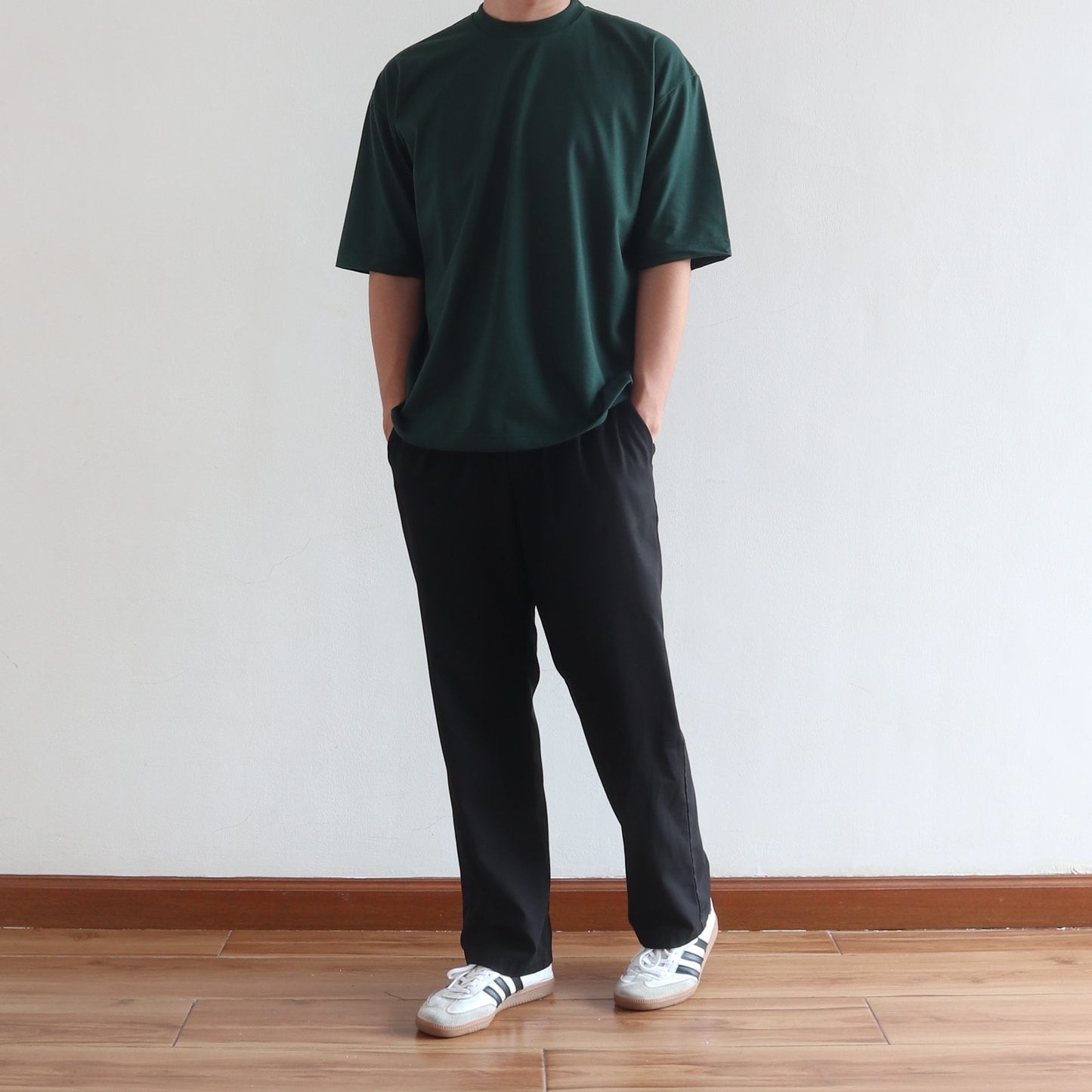 BOX TEE IN FOREST GREEN