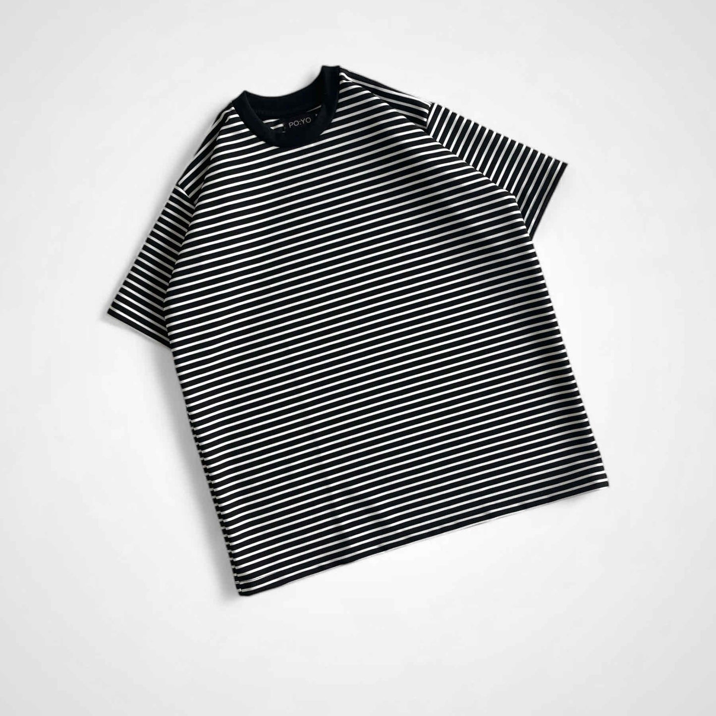 CLASSIC STRIPED TEE IN BLACK