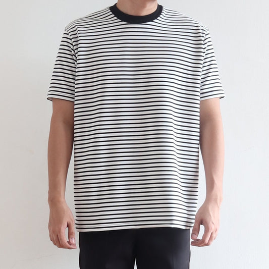 CLASSIC STRIPED TEE IN WHITE