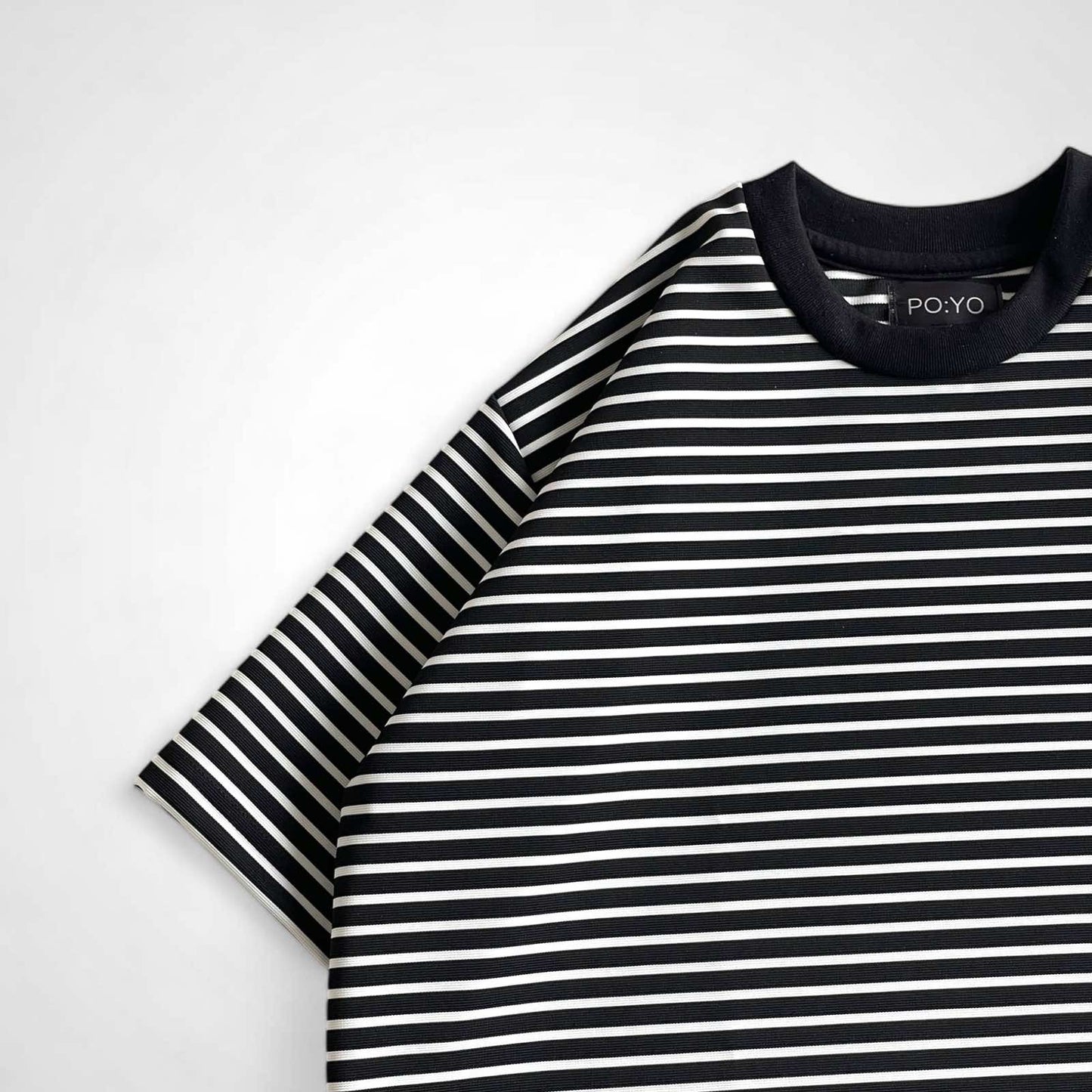 CLASSIC STRIPED TEE IN BLACK