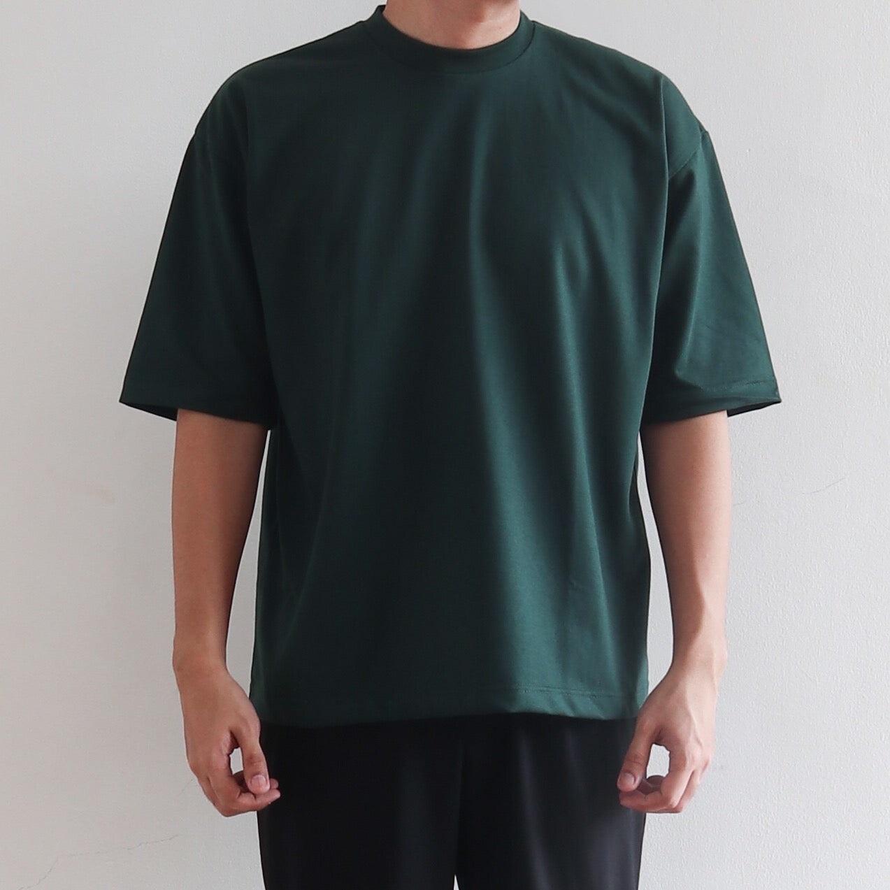 BOX TEE IN FOREST GREEN