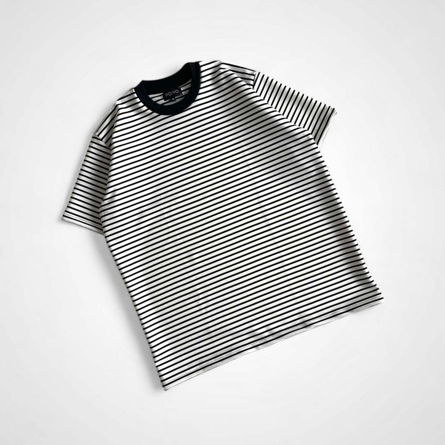 CLASSIC STRIPED TEE IN WHITE
