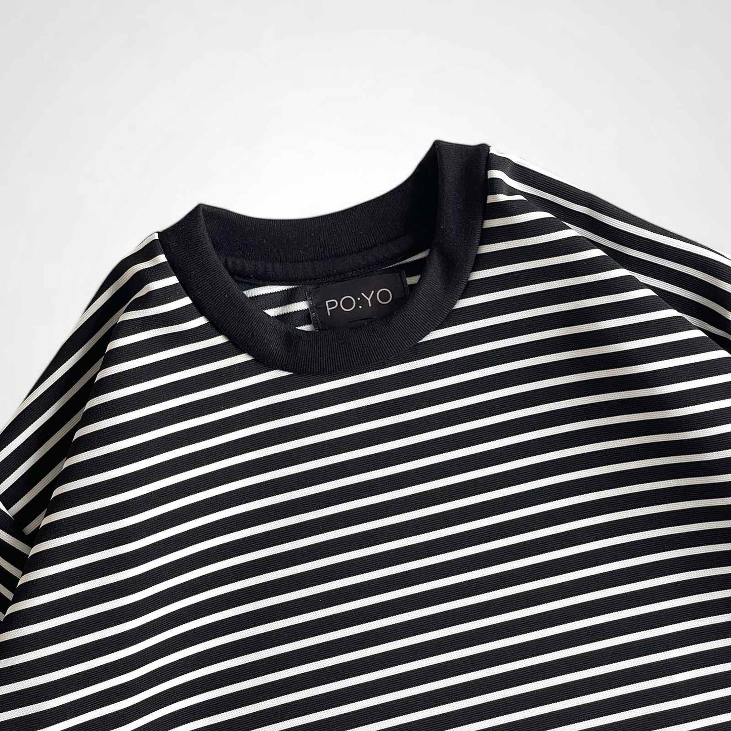 CLASSIC STRIPED TEE IN BLACK