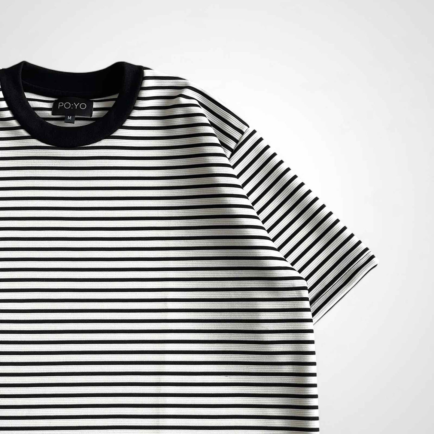 CLASSIC STRIPED TEE IN WHITE