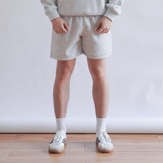 SWEATSHORTS IN HEATHER GRAY