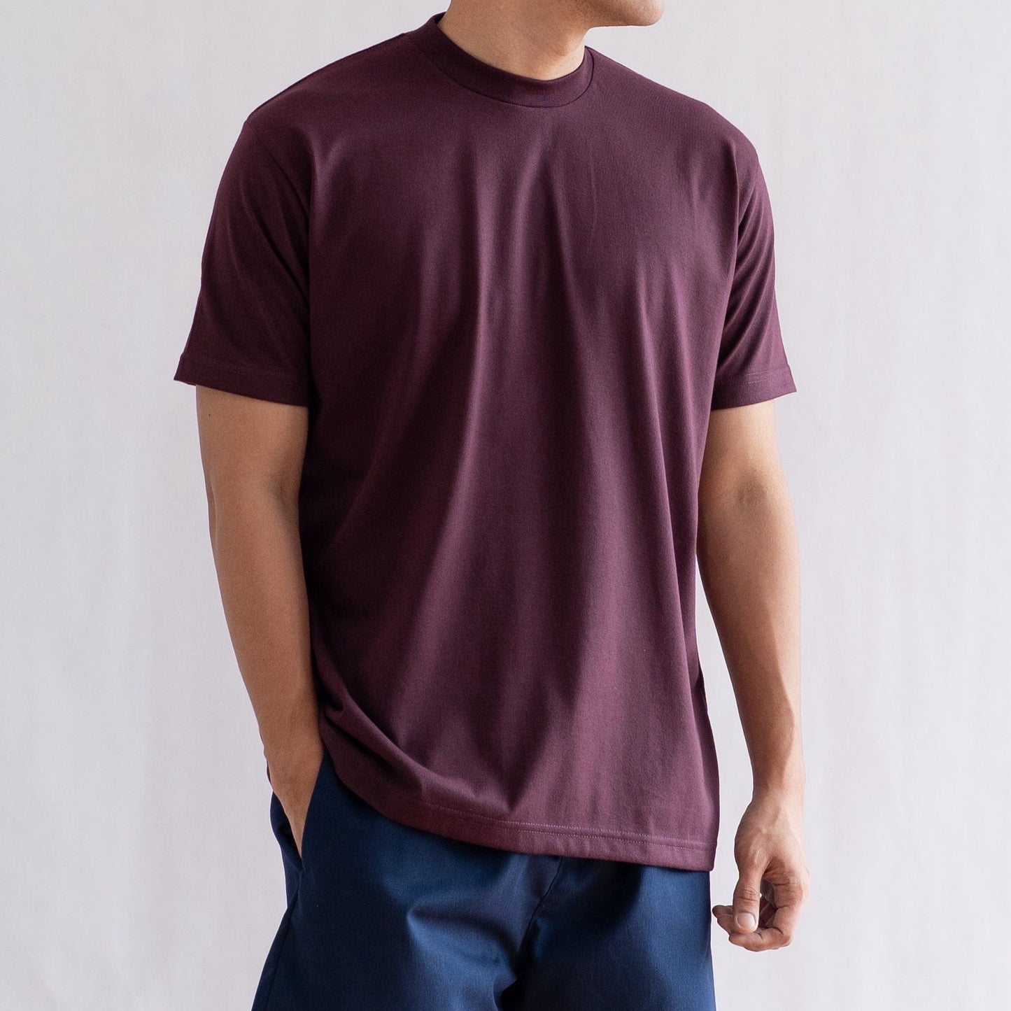 CLASSIC TEE IN BURGUNDY
