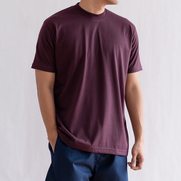 CLASSIC TEE IN BURGUNDY