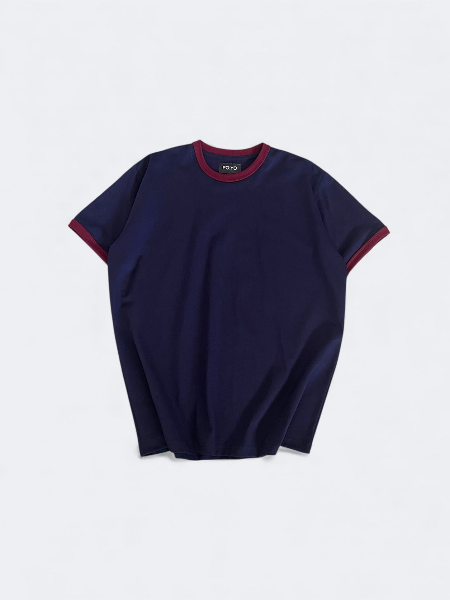 CLASSIC RINGER O TEE IN NAVY/WINE