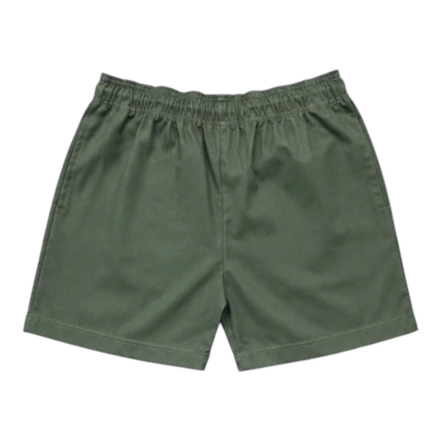 TAILORED SHORTS IN DARK OLIVE
