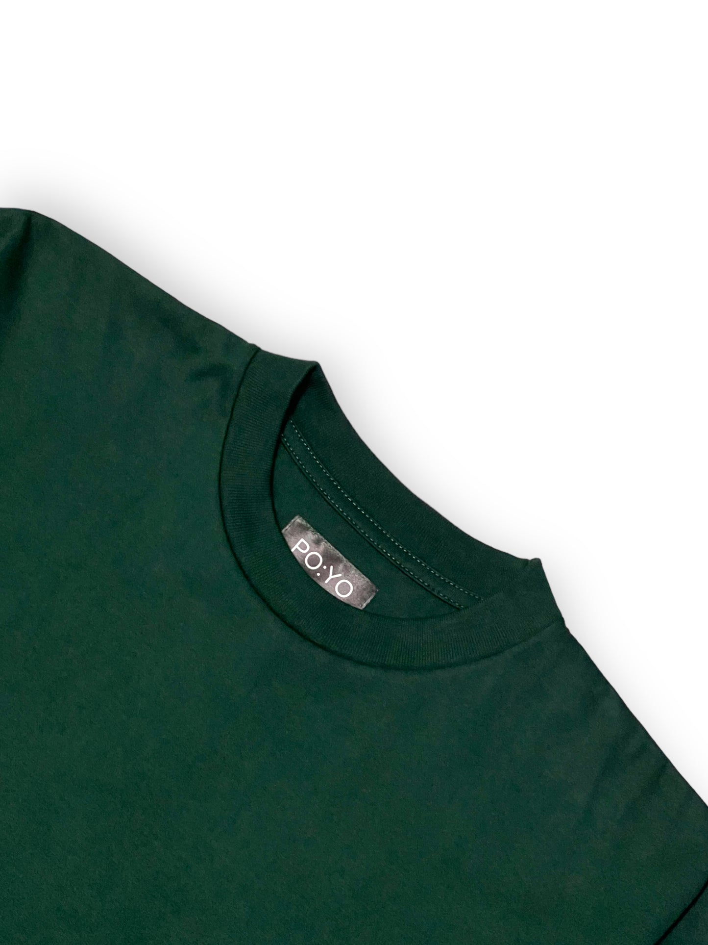 OVERSIZED KOREAN TEE IN FOREST GREEN