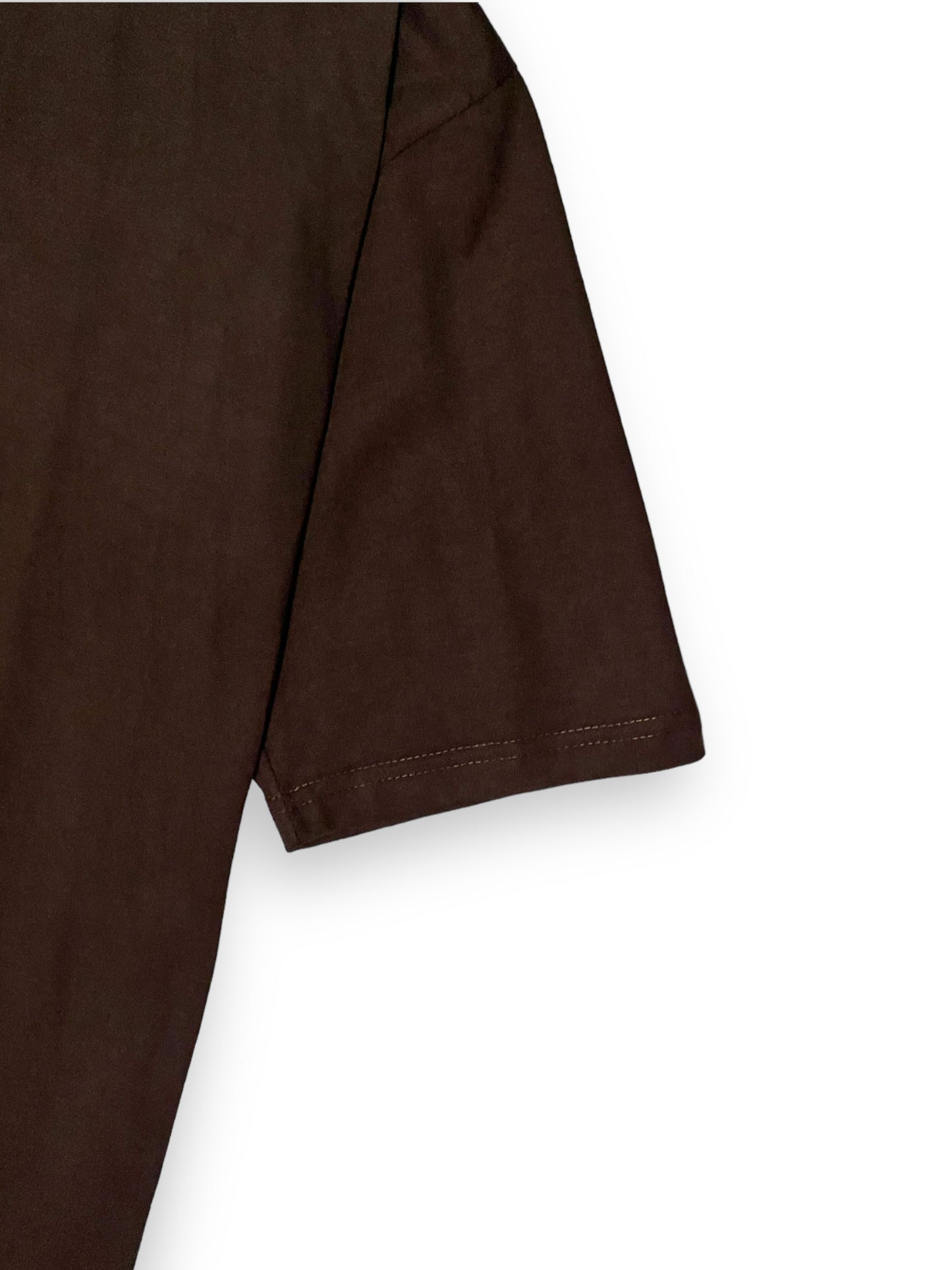 OVERSIZED KOREAN TEE IN DARK BROWN