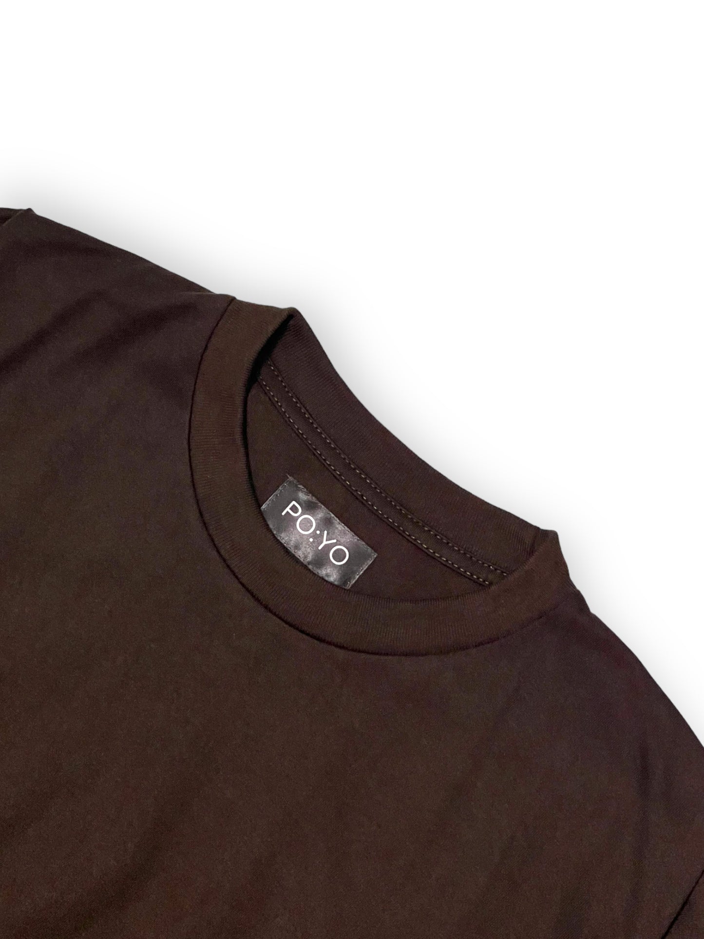 OVERSIZED KOREAN TEE IN DARK BROWN