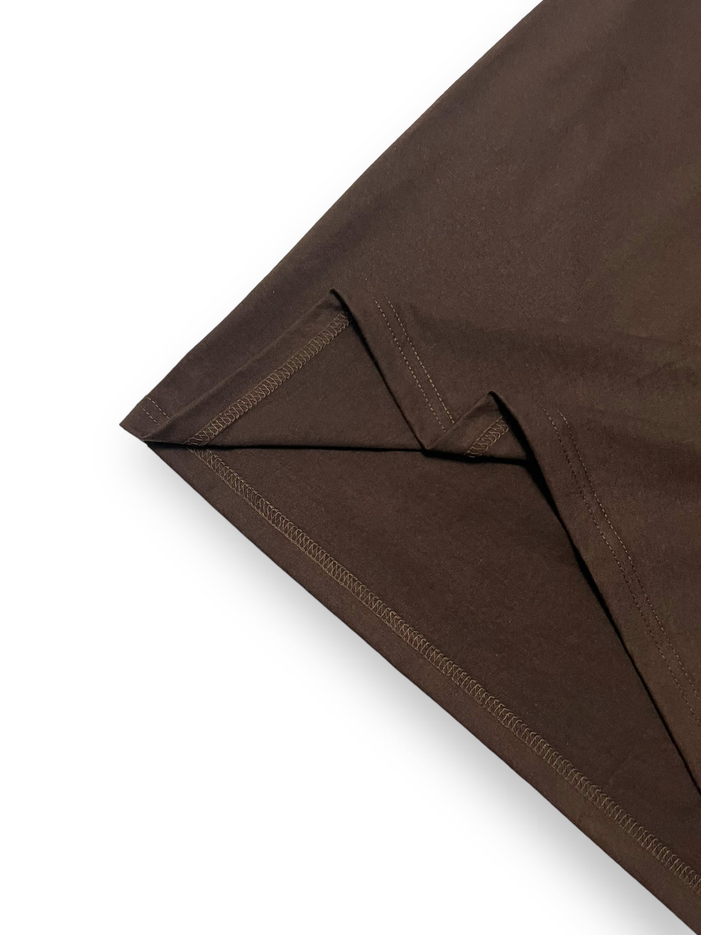 OVERSIZED KOREAN TEE IN DARK BROWN