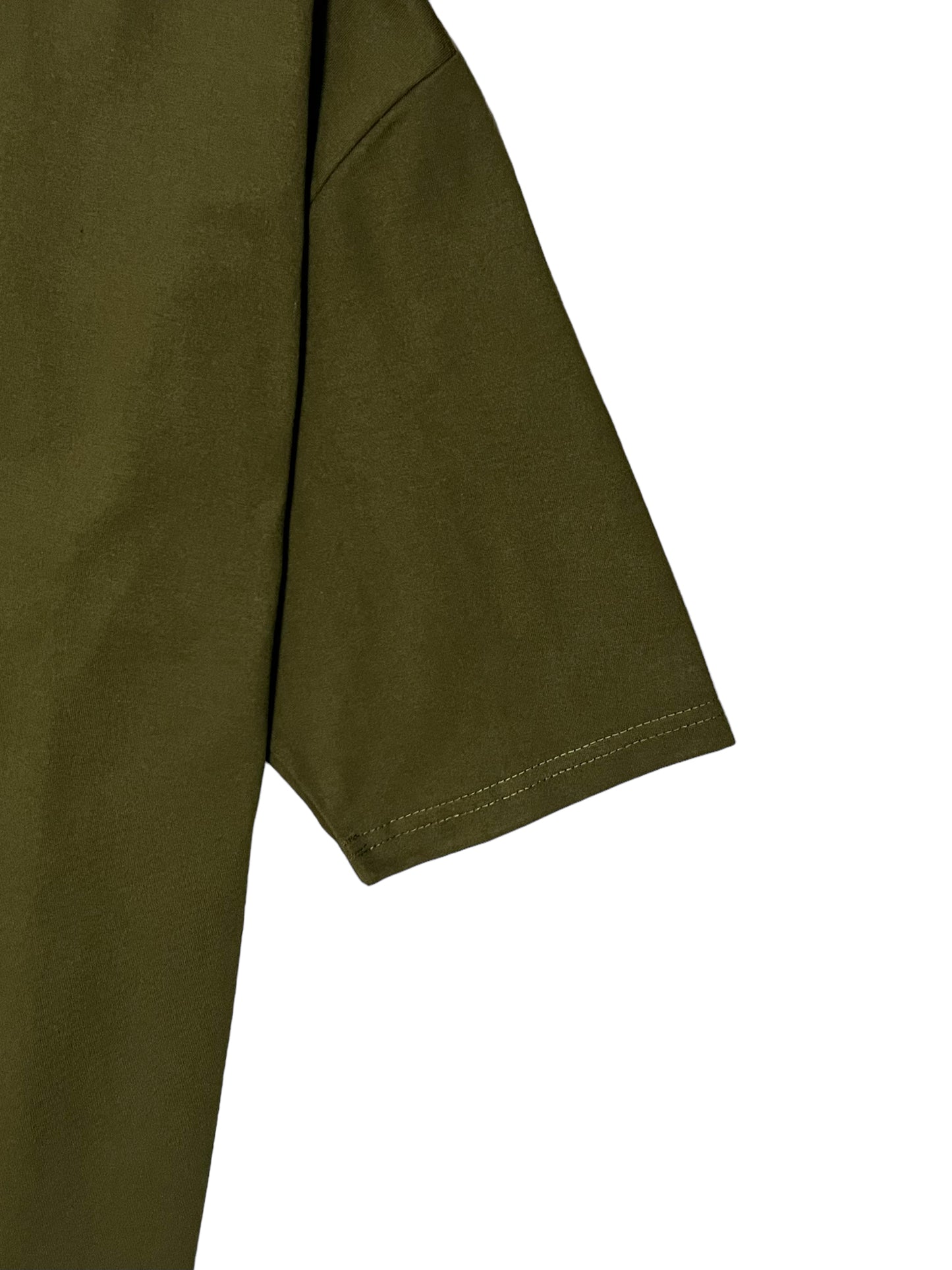 OVERSIZED KOREAN TEE IN ARMY GREEN