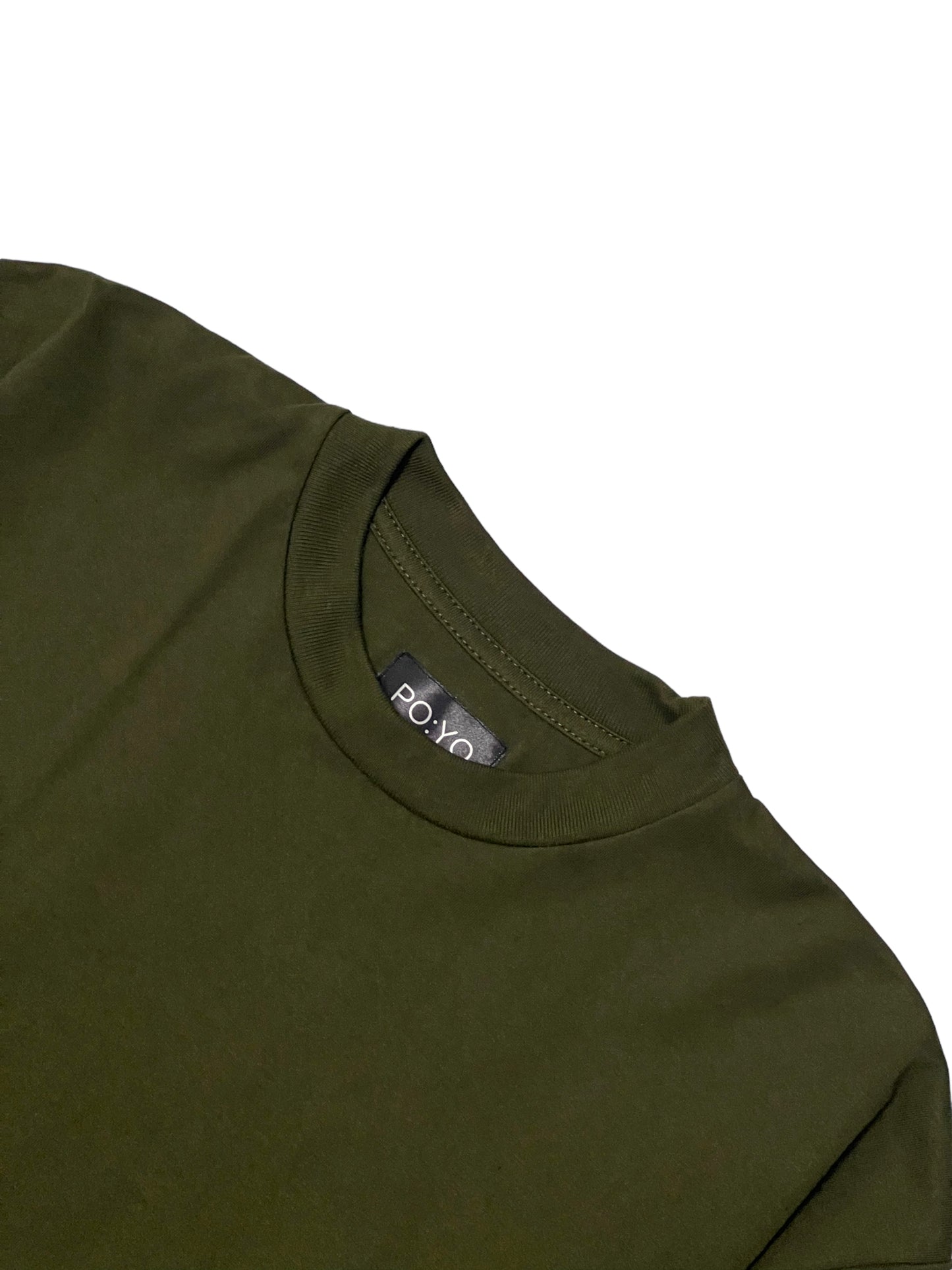OVERSIZED KOREAN TEE IN ARMY GREEN
