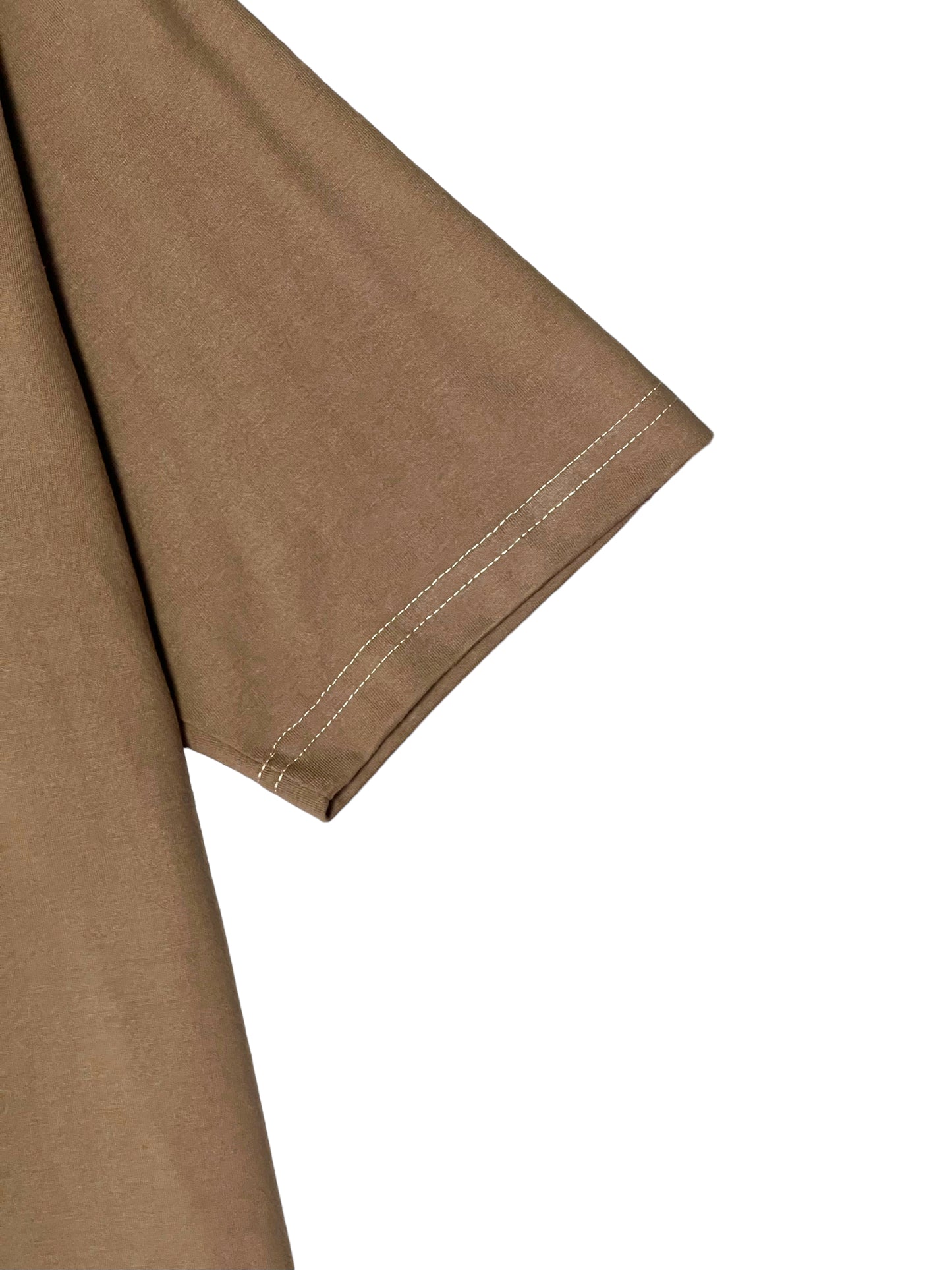 OVERSIZED KOREAN TEE IN MOCHA BROWN