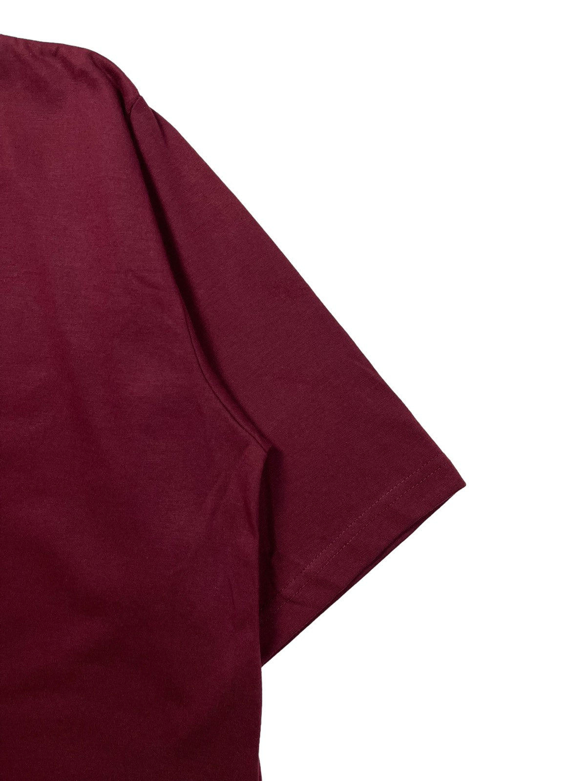 BOXY CURVE HEM TEE IN WINE