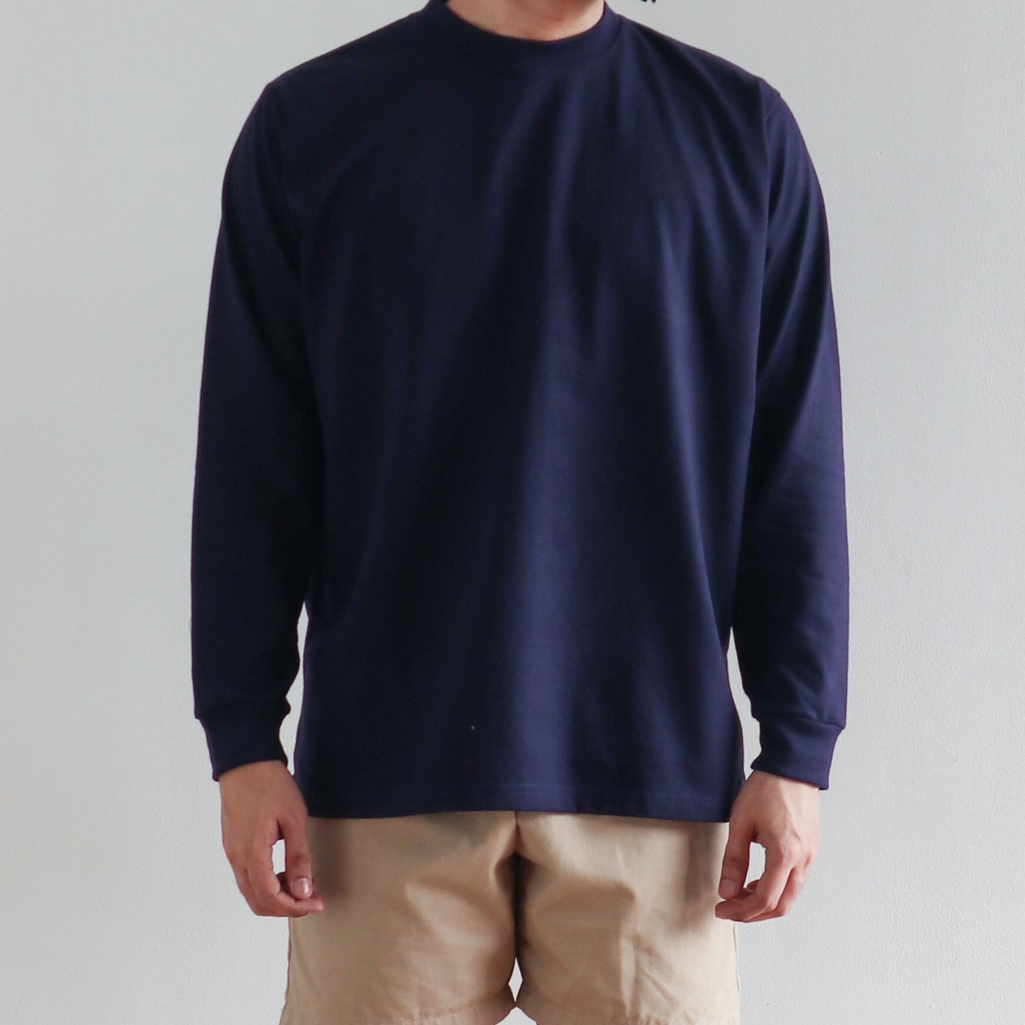 LONG SLEEVE TEE IN NAVY BLUE