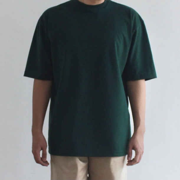 OVERSIZED KOREAN TEE IN FOREST GREEN