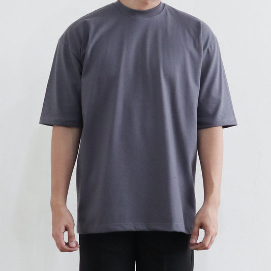 OVERSIZED KOREAN TEE IN DARK GRAY