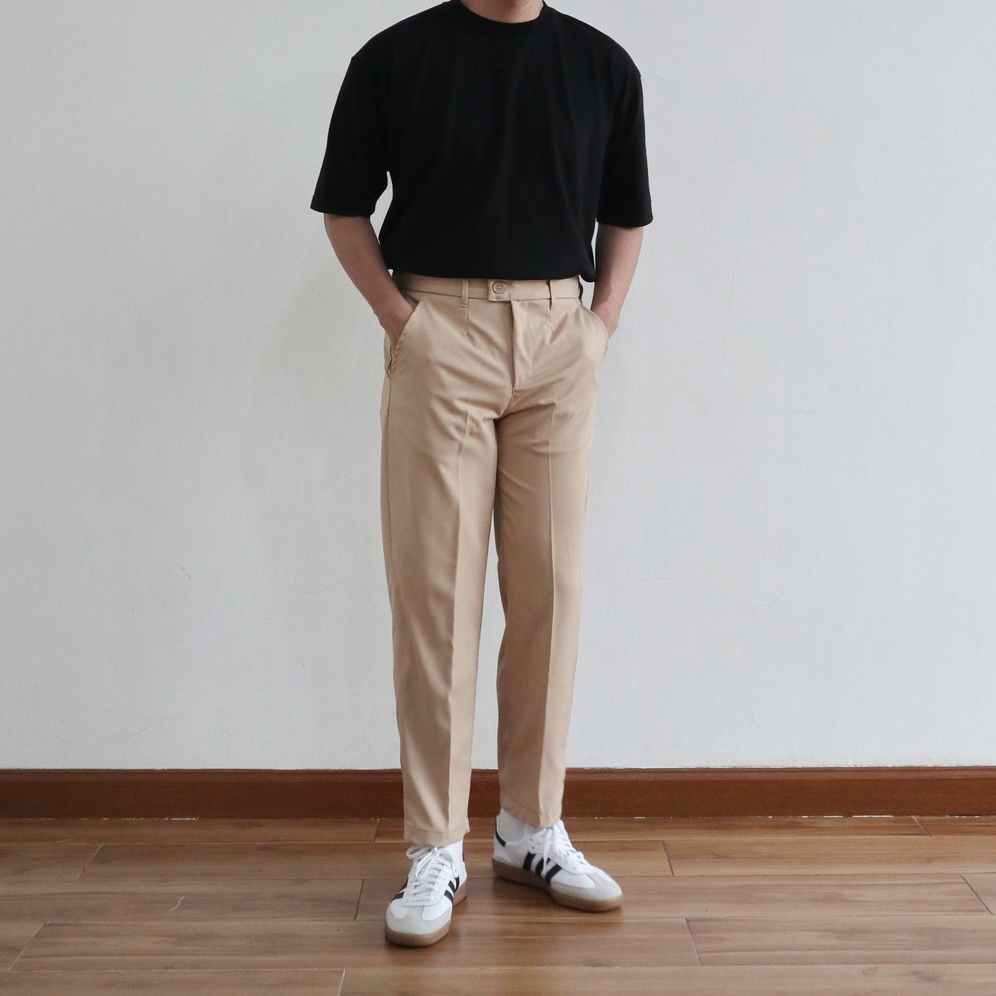 SMART TROUSERS IN KHAKI