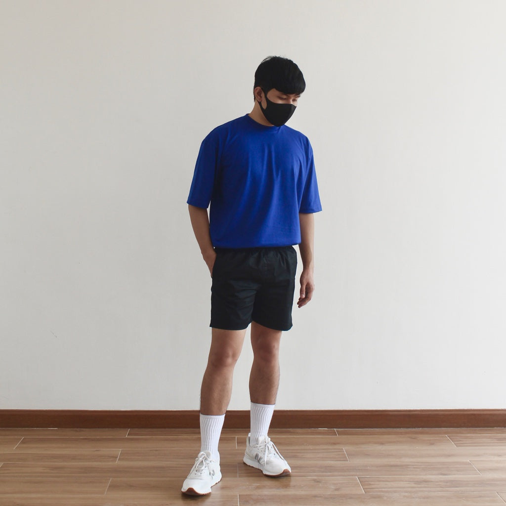 OVERSIZED KOREAN TEE IN BLUE