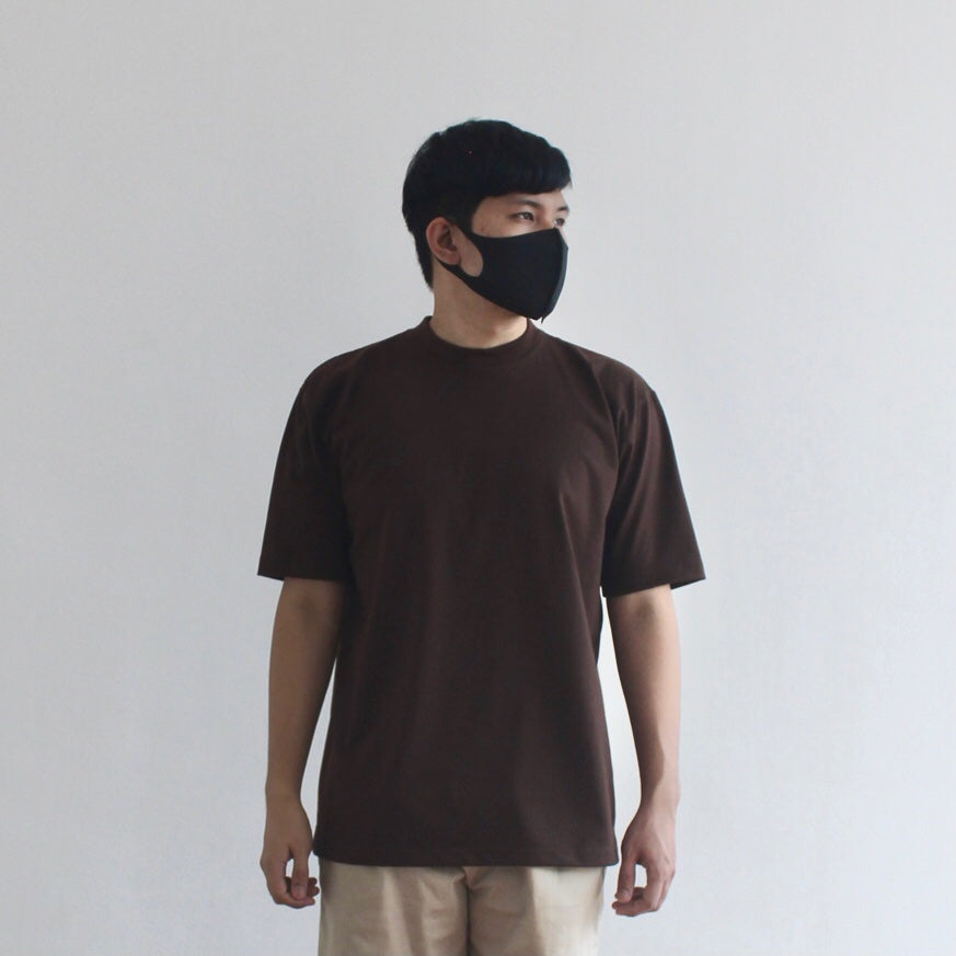 OVERSIZED KOREAN TEE IN DARK BROWN