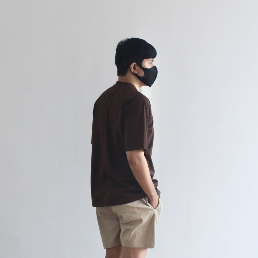 OVERSIZED KOREAN TEE IN DARK BROWN