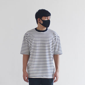 OVERSIZED STRIPED TEE IN DOMINANT WHITE