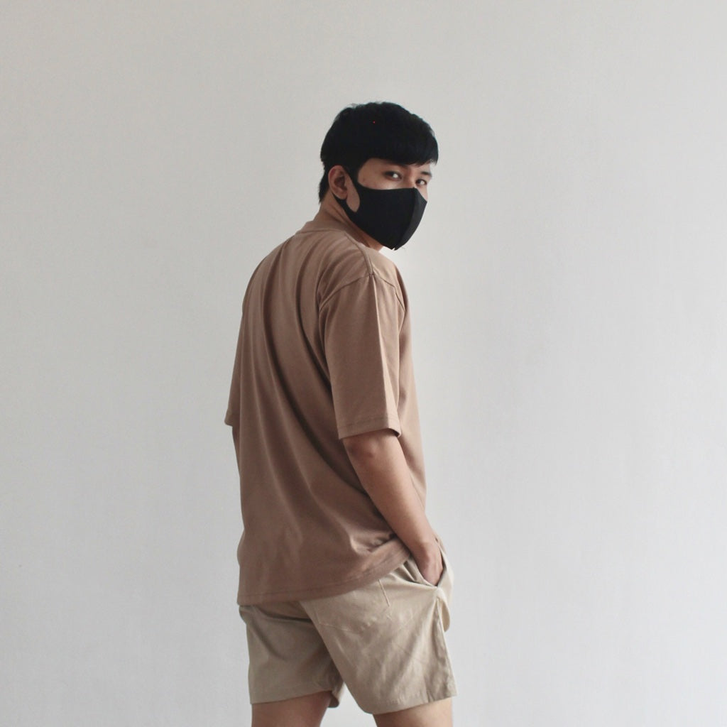 OVERSIZED KOREAN TEE IN MOCHA BROWN