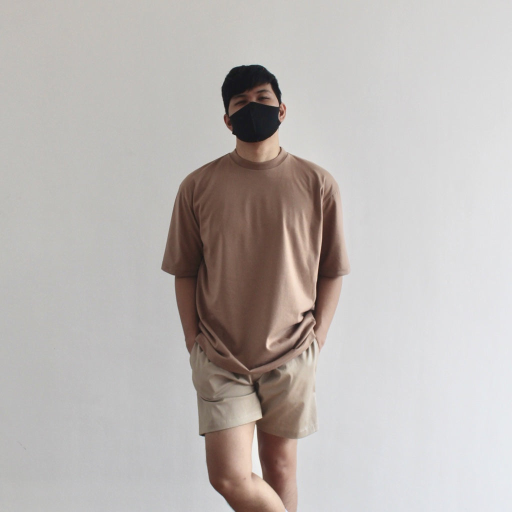 OVERSIZED KOREAN TEE IN MOCHA BROWN