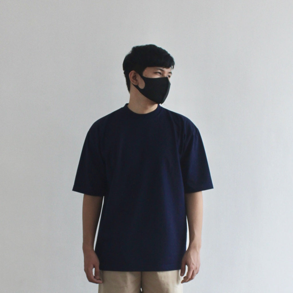OVERSIZED KOREAN TEE IN NAVY BLUE