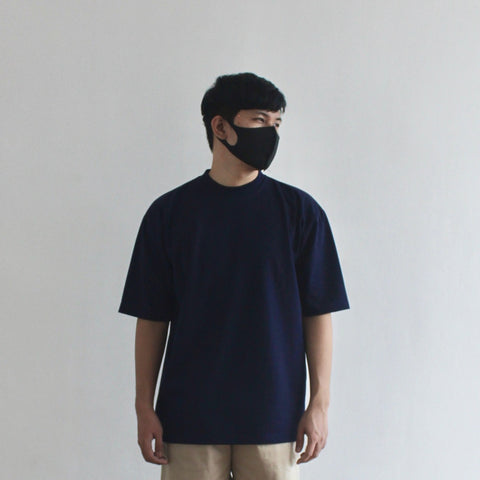 OVERSIZED KOREAN TEE IN NAVY BLUE