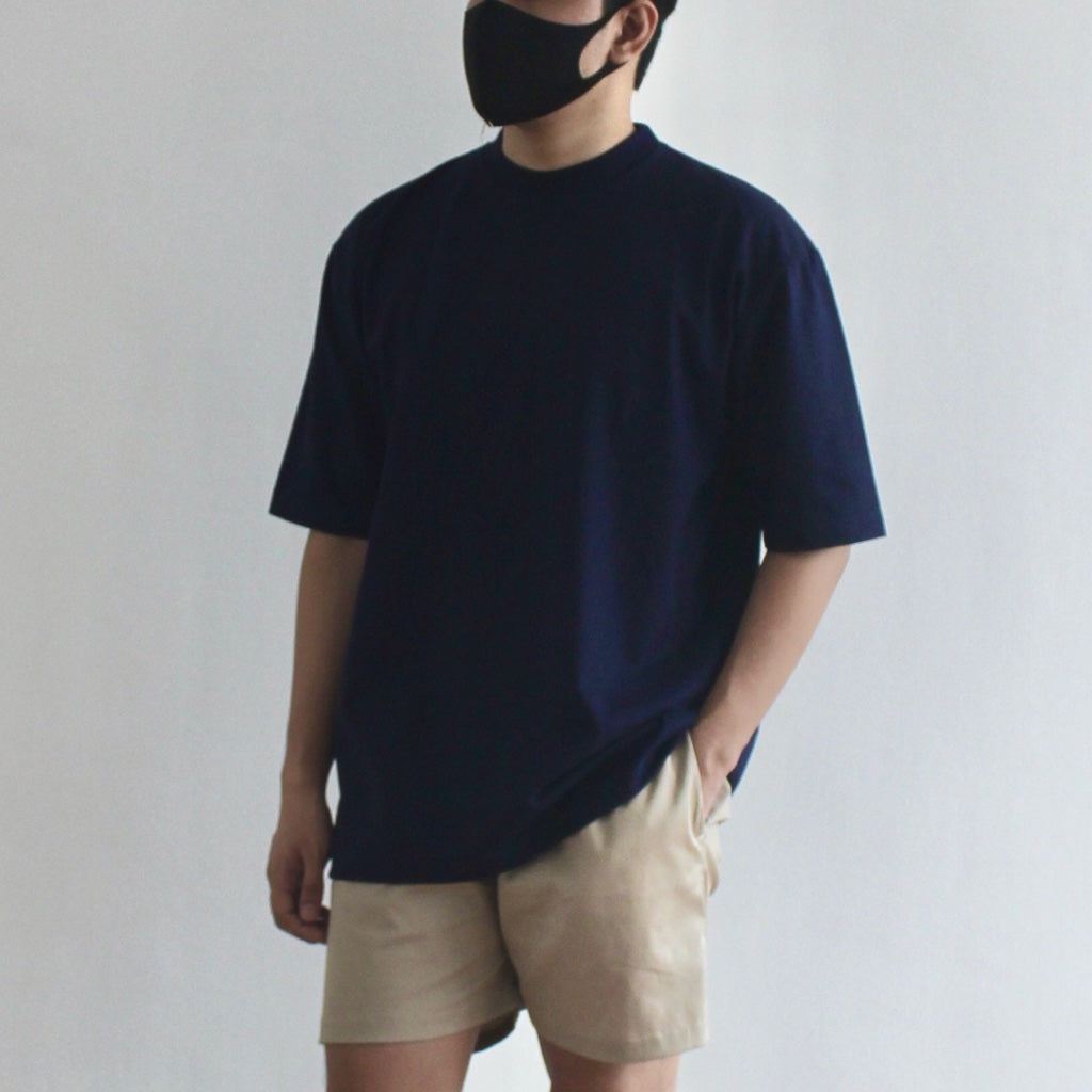 OVERSIZED KOREAN TEE IN NAVY BLUE