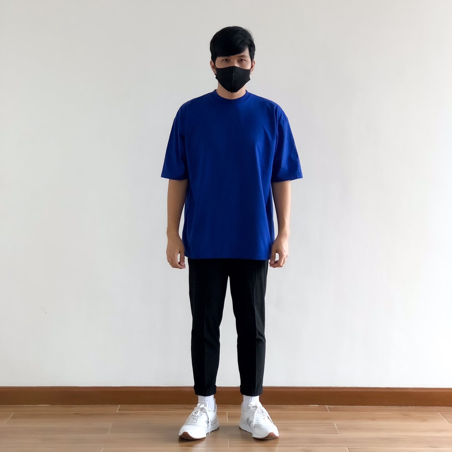 OVERSIZED KOREAN TEE IN BLUE