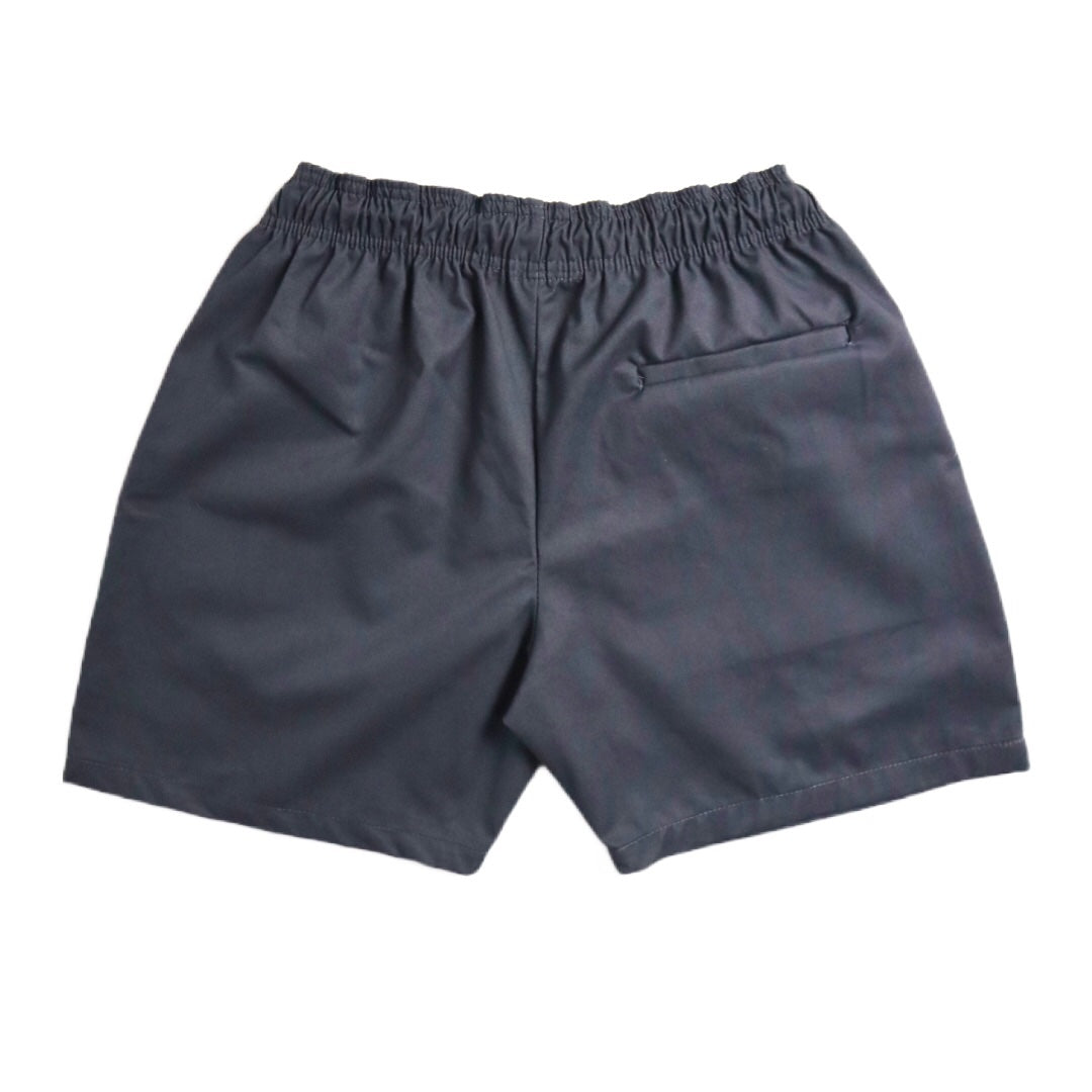 TAILORED SHORTS IN STONE GRAY